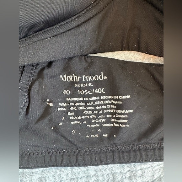Motherhood Maternity Nursing Bra Size 40C- Black Colour Wireless Boning On Sides - Picture 4 of 4